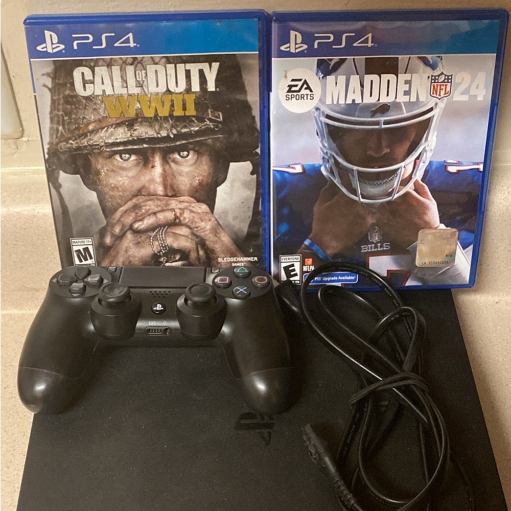 This is a PS4 come with Madden 24 & Call Of Duty WWll and ps4 controller
